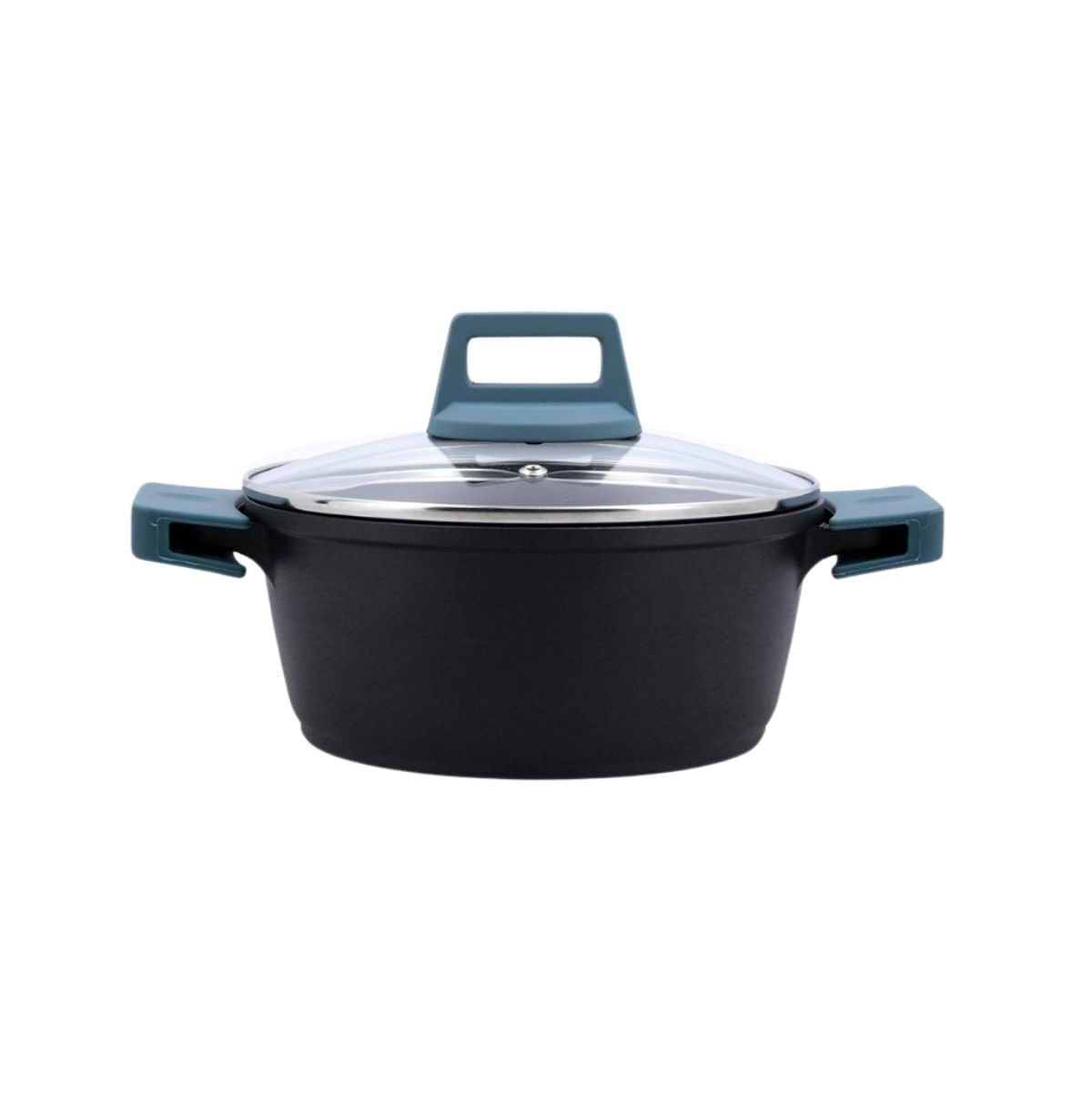 Cacerola-Confort-Quid-aluminio-fundido-negro-azul-Ø20-cm