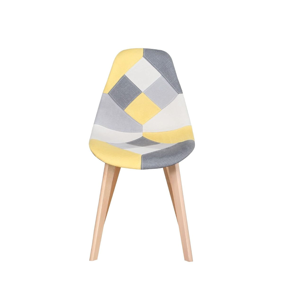 Silla-de-comedor-Patchwork-asiento-acolchado-amarillo-85x45-cm