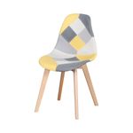Silla-de-comedor-Patchwork-asiento-acolchado-amarillo-85x45-cm