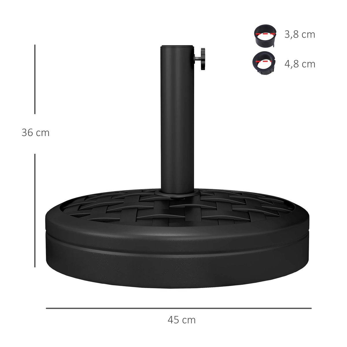Base-para-sombrilla-Kyrt-Outsunny-perilla-ajustable-38-48-mm-negro-Ø45x36-cm-