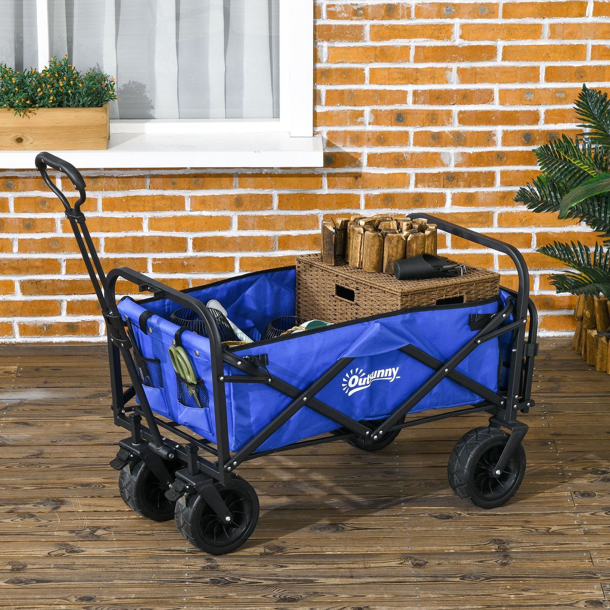 Carro-multifuncional-Jake-Outsunny-100kg-altura-ajustable---plegable-azul-77-100x94x57-cm