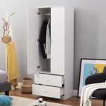 Armario-Boreal-2-puertas---2-cajones-blanco-180x60x42-cm