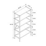 Estanteria-Safir-5-estantes-natural-negro-160x66x34-cm-medidas