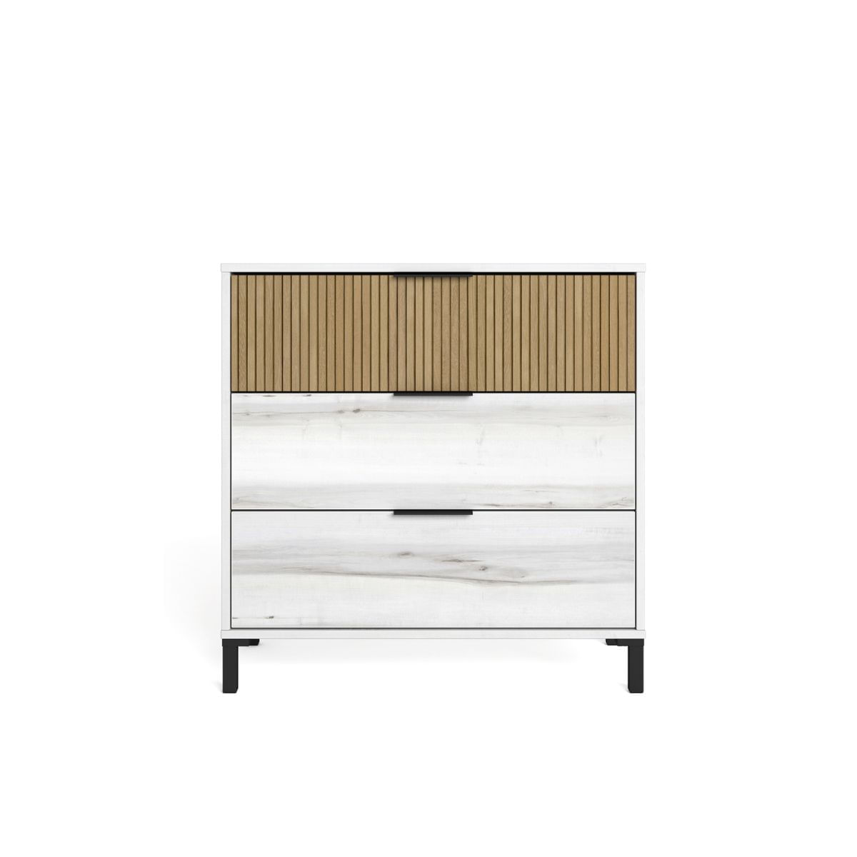 Comoda-Arles-3-cajones-80x80x40-cm-tiradores-gris