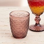 Pack-de-6-vasos-Rose-Moon-Bidasoa-vidrio-29cl-rosa-ambientada