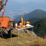 Mesa-de-camping-plegable-aluminio-marron-70x80x60-cm-