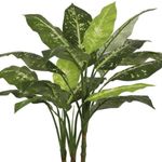 Planta-imitacion-Dieffenbachia-con-macetero-verde-Ø30x90-cm-detalle