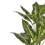 Planta-imitacion-Dieffenbachia-con-macetero-verde-Ø30x90-cm-detalle