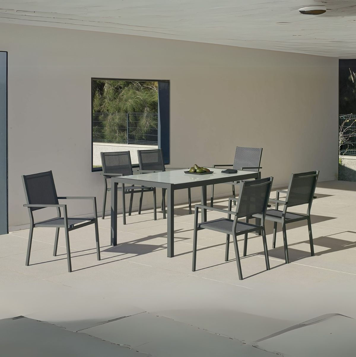 Silla-de-jardin-diseño-apilable-acero-antracita-86x54x54-cm