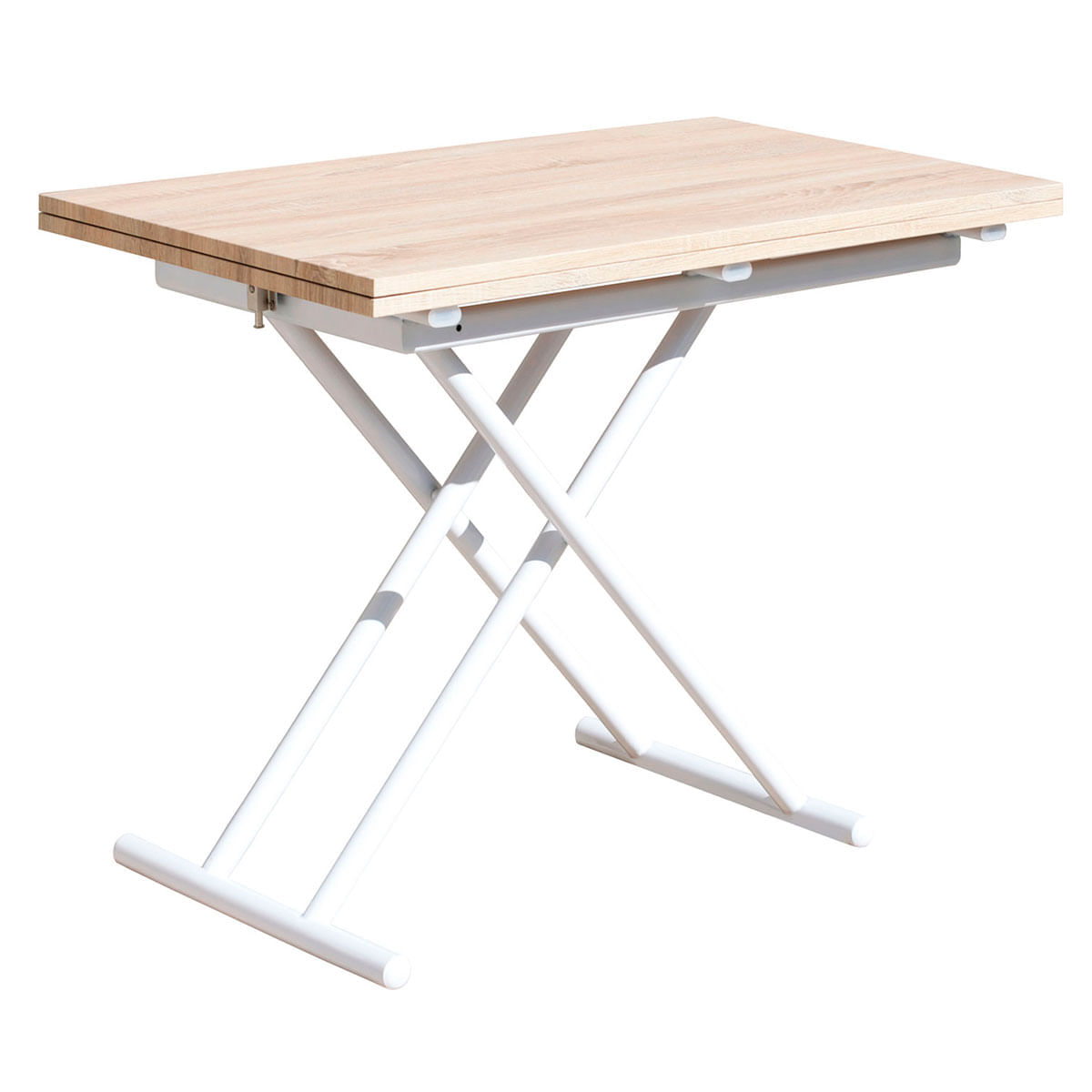 Mesa-de-centro-Up---Down-elevable-y-extensible-4-posiciones-blanco-roble-49-76x100x50-cm-elevada
