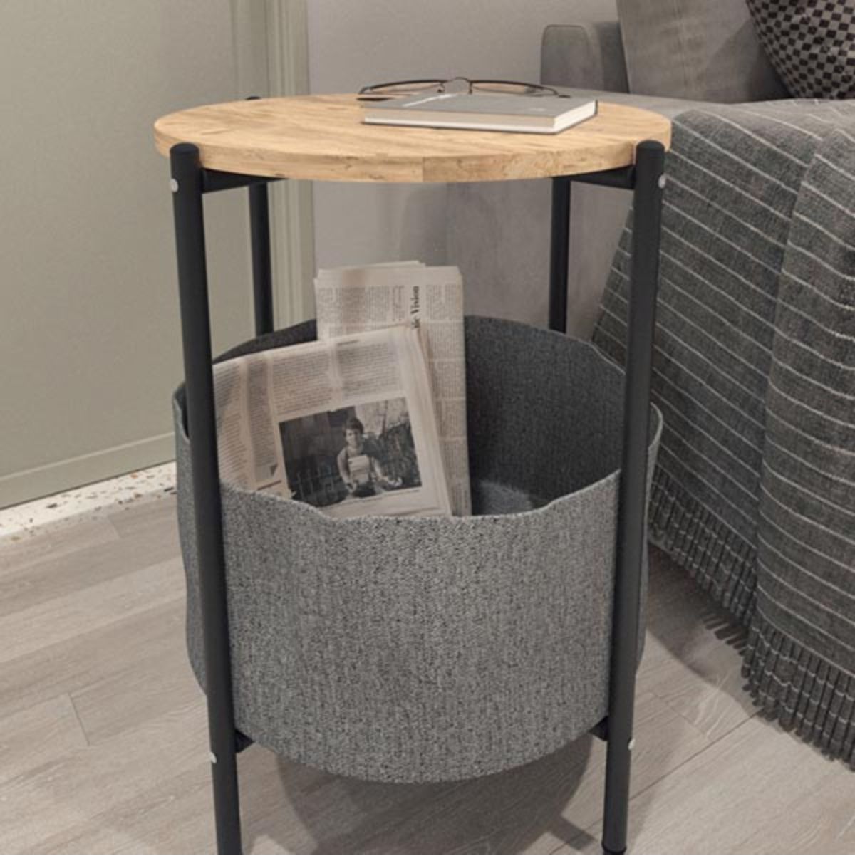 Mesa-de-centro-Ludia-compartimento-almacenaje-gris-natural-Ø43x60-cm