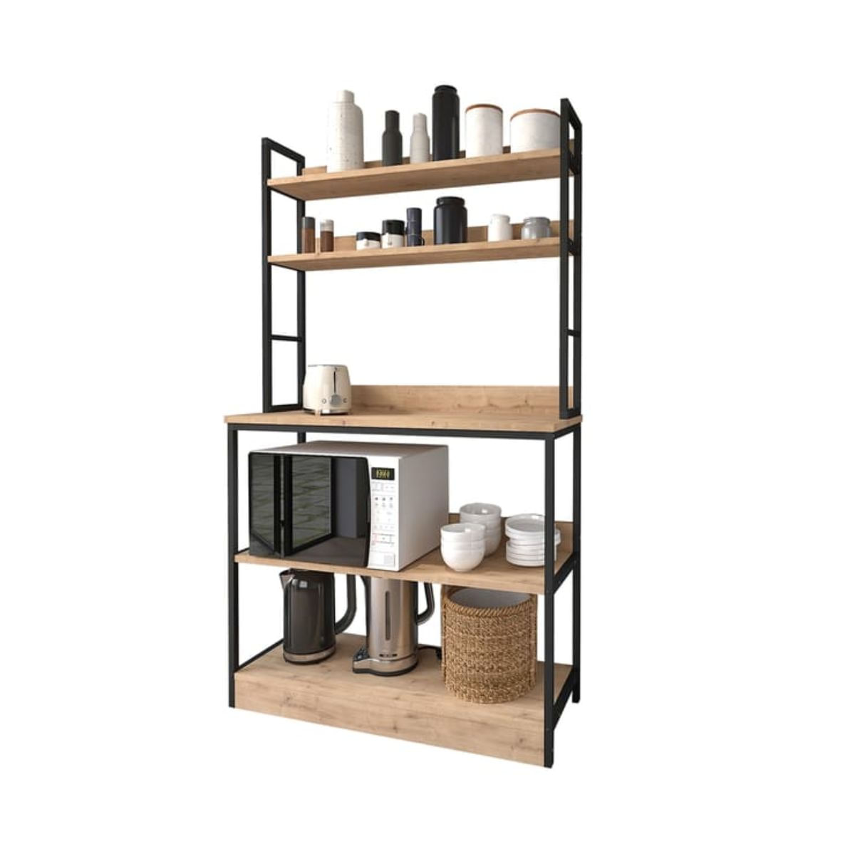 Estanteria-Dedal-5-estantes-natural-negro-161x101x36-cm-fondo-blanco