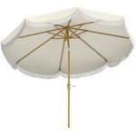 Sombrilla-Thais-Outsunny-reclinable---manivela-beige-Ø270-cm-fondo-blanco
