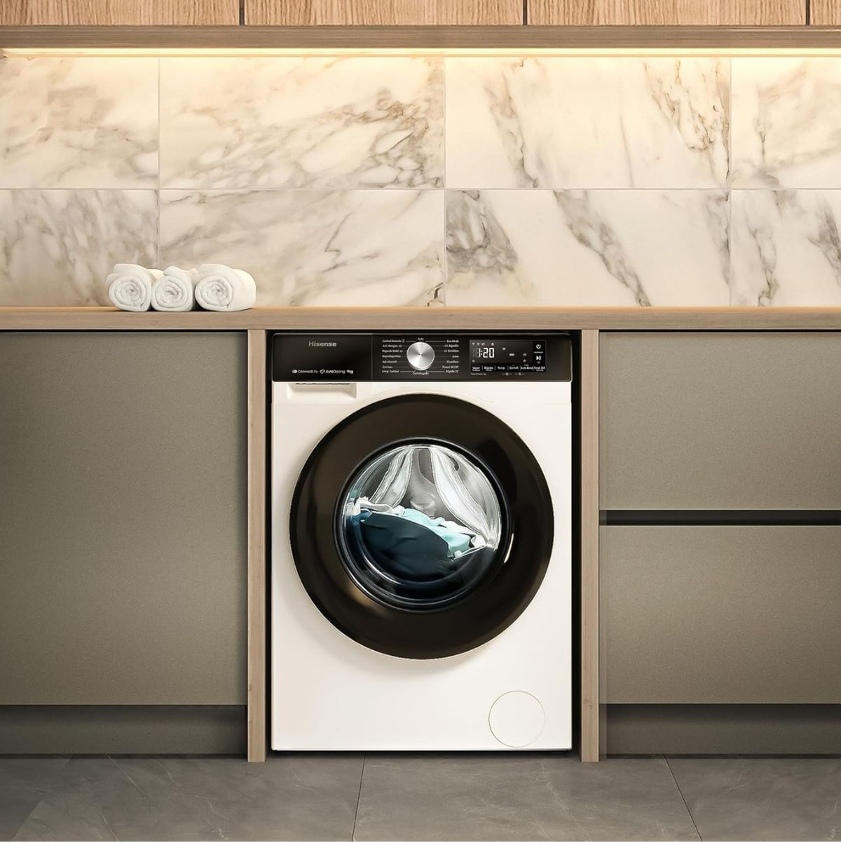 Lavadora-carga-frontal-Hisense-WF3S9045BW3-9kg-1400-rpm-16-programas-A-blanco-595-cm-ambientada