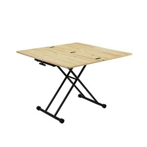 Mesa de centro Rubi elevable y extensible 36,5-74,5x57-114x100 cm