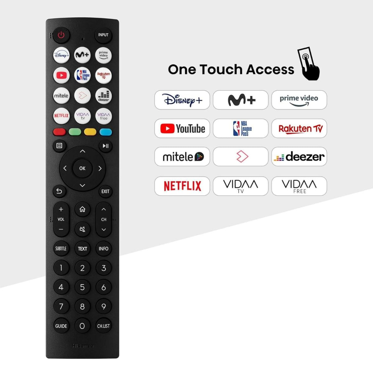 Televisor-Smart-TV-Hisense-32A4N-32’’-HD-LED-VIDAA-F-negro-mando-a-distancia