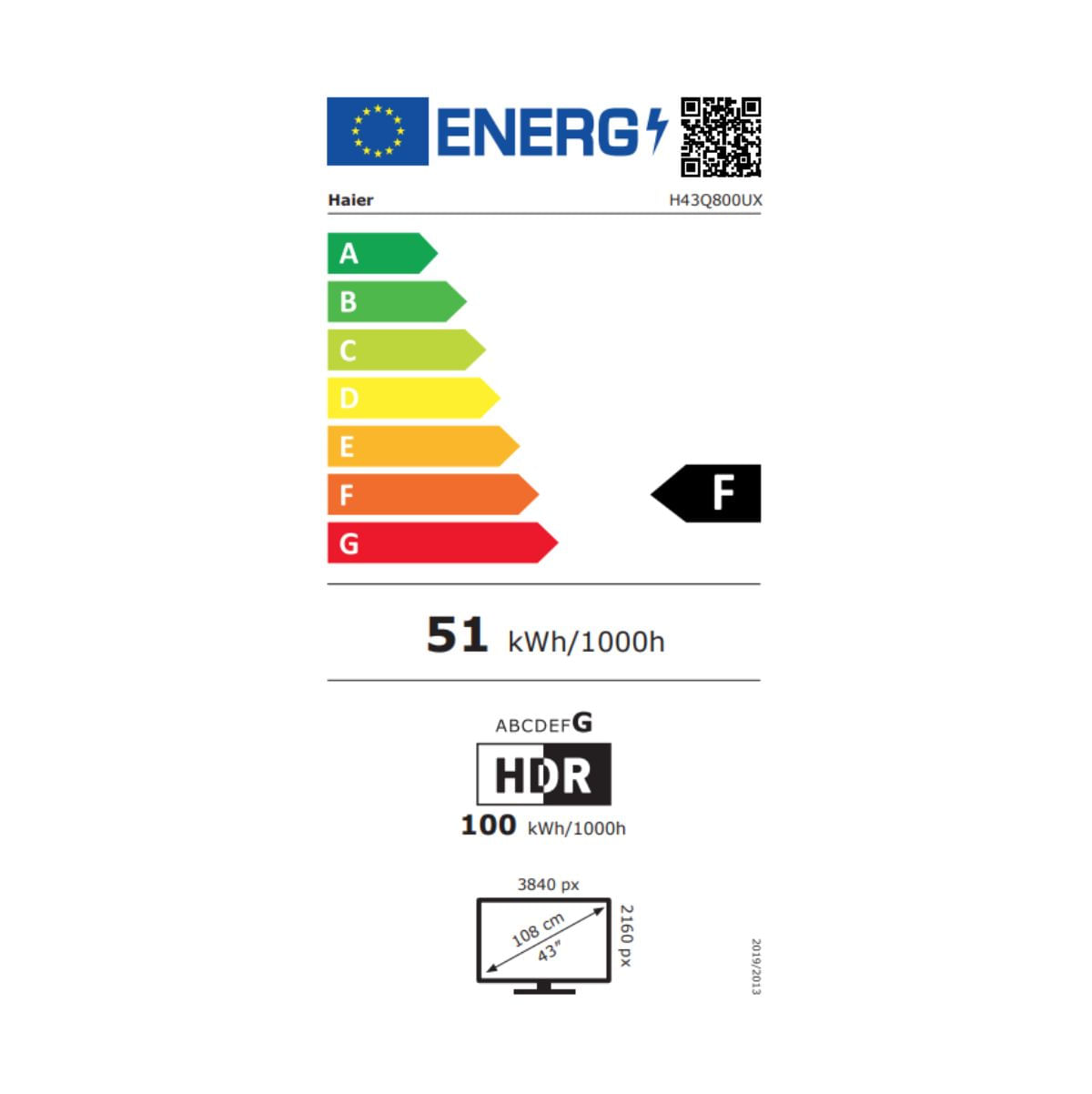 Televisor-Smart-TV-Haier-H43Q800UX-43’’-DLED-4K-HDR-Google-TV-F-plata-etiqueta-energetica