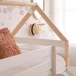 Cama-infantil-Circo-con-tobogan-blanco-natural-140x200x96-cm-detalle