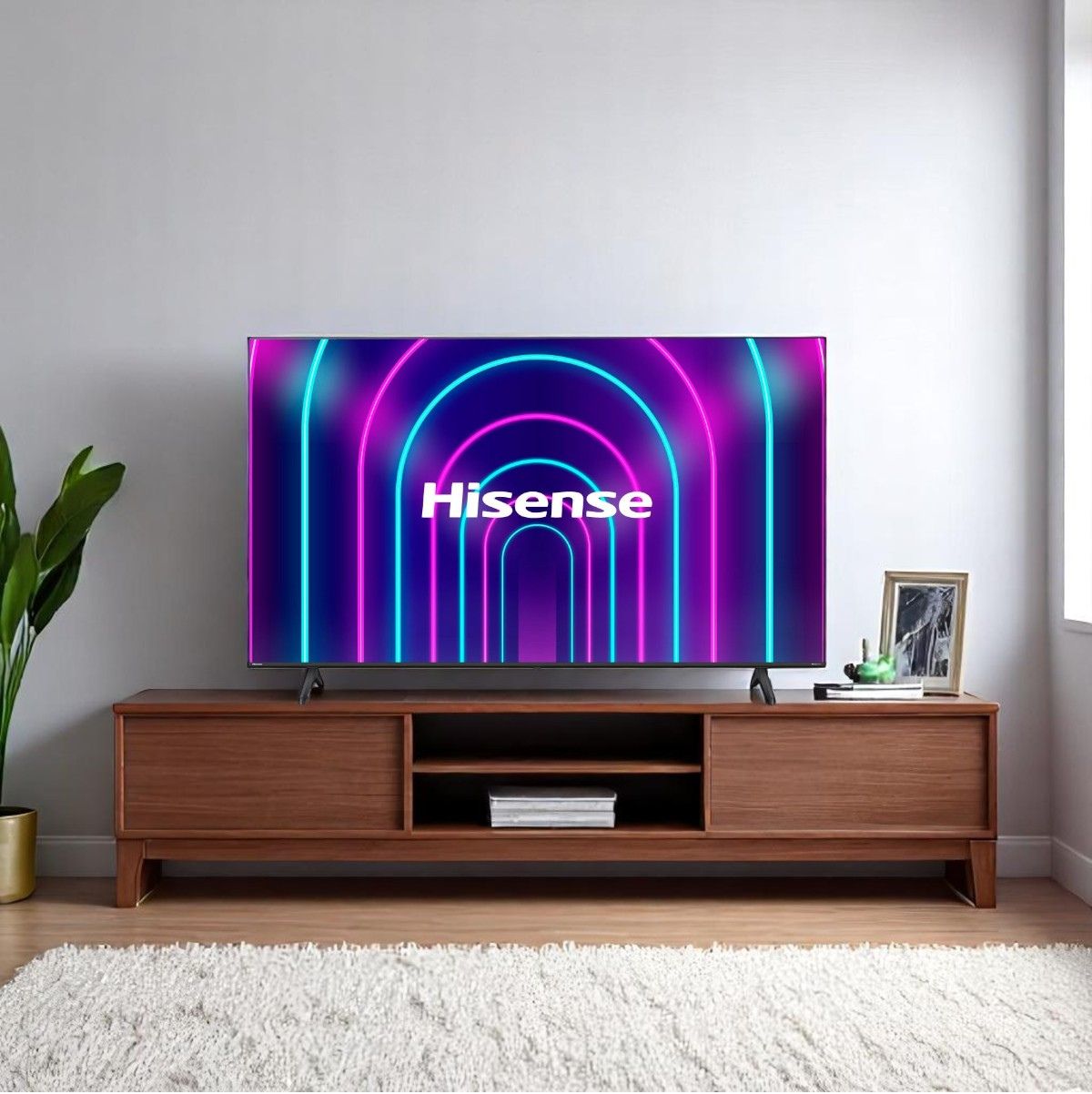 Televisor-Smart-TV-Hisense-50A6N-50’’-DLED-4K-UHD-VIDAA-E-negro-ambientada