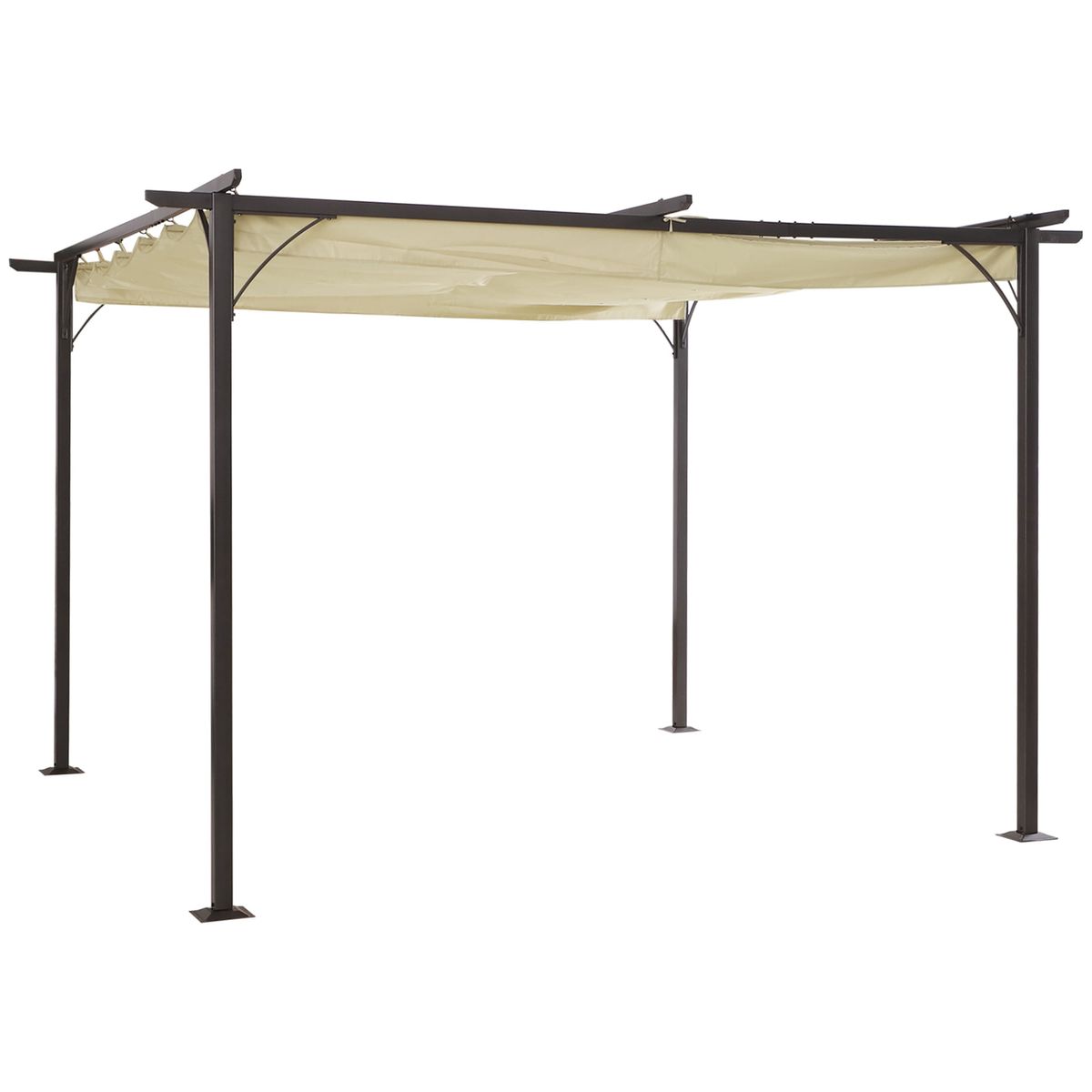Pergola-Topo-Outsunny-techo-retractil-beige-230x350x350-cm-fondo-blanco