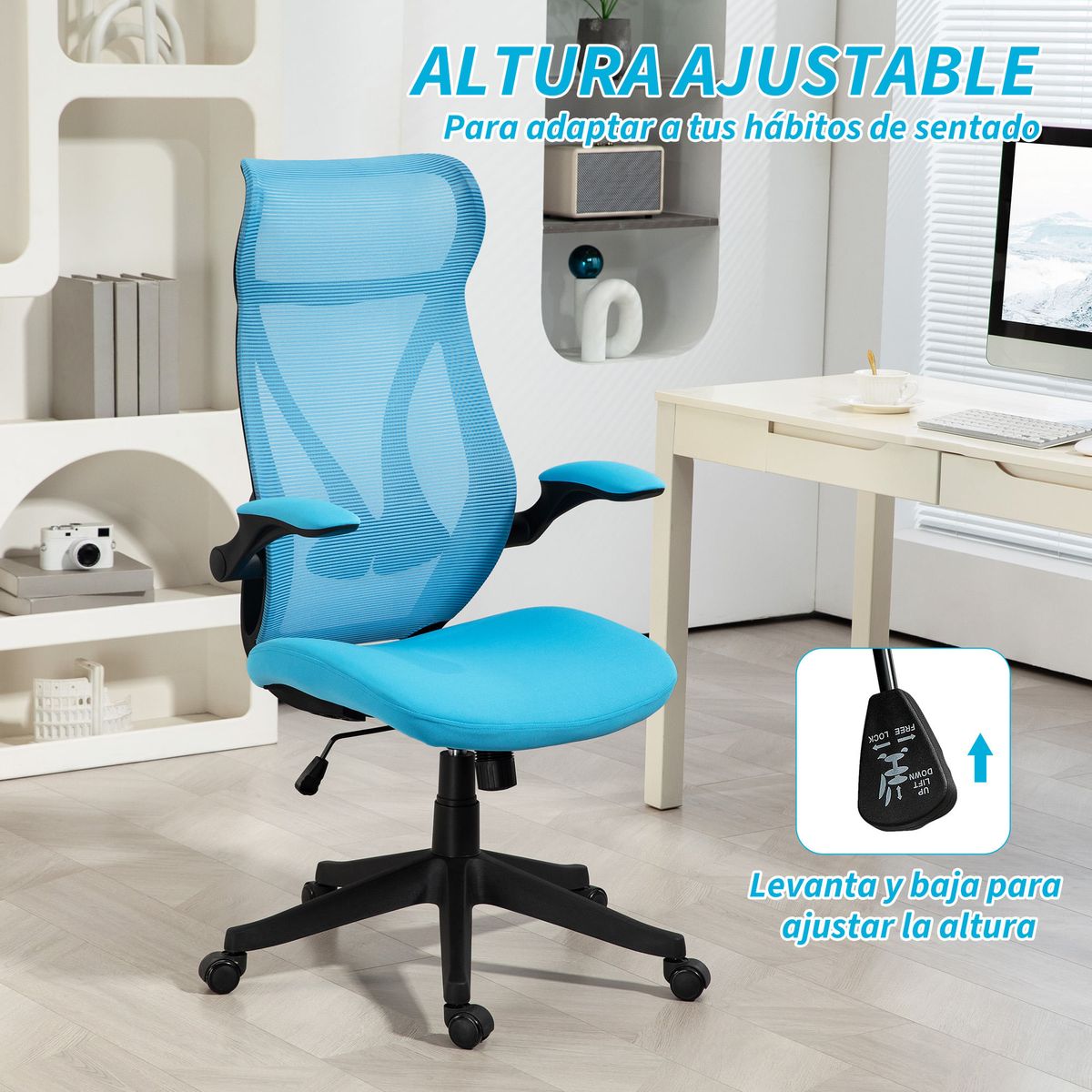 Silla-de-oficina-Alex-Homcom-basculante-altura-regulable-azul-113-121x66x66-cm-