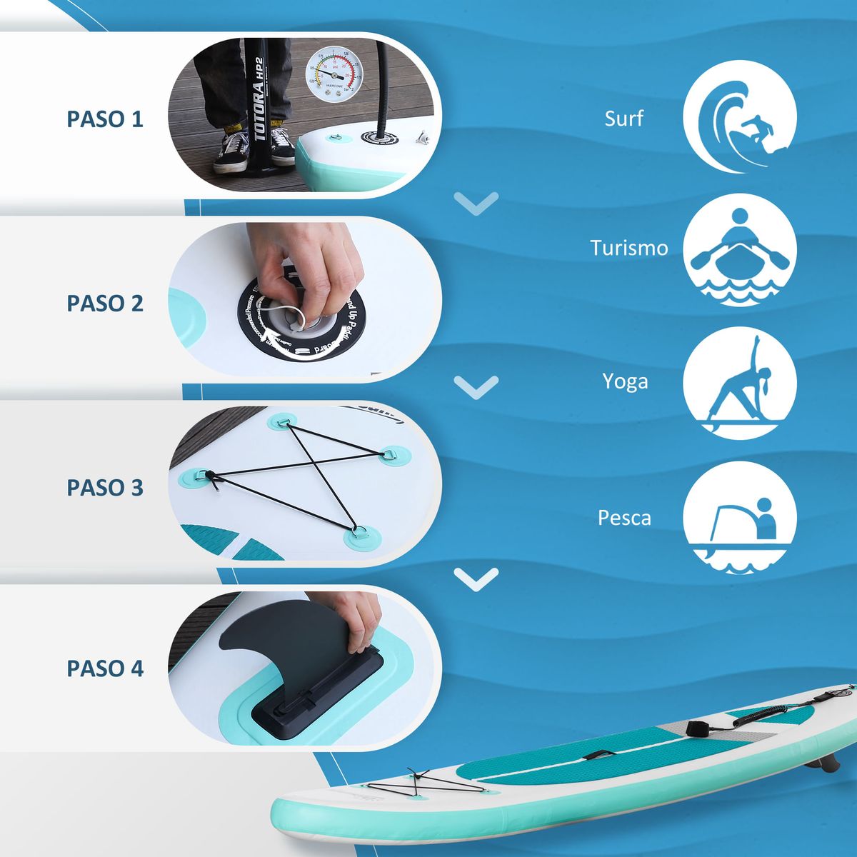 Tabla-de-paddlesurf-Ocean-Outsunny--hinchable---accesorios-blanco-azul-15x320x76-cm-
