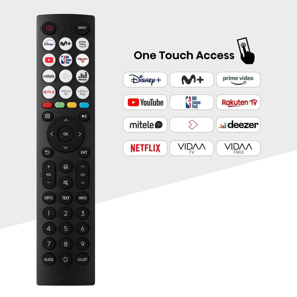 Televisor-Smart-TV-Hisense-32A4N-32’’-DLED-HD-VIDAA-F-negro-mando-a-distancia