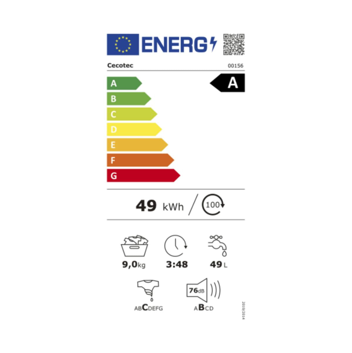 Lavadora-carga-frontal-Cecotec-Bolero-DressCode-9900-Inverter-FullColor-9kg-1400-rpm-11-programas-A-negro-60-cm