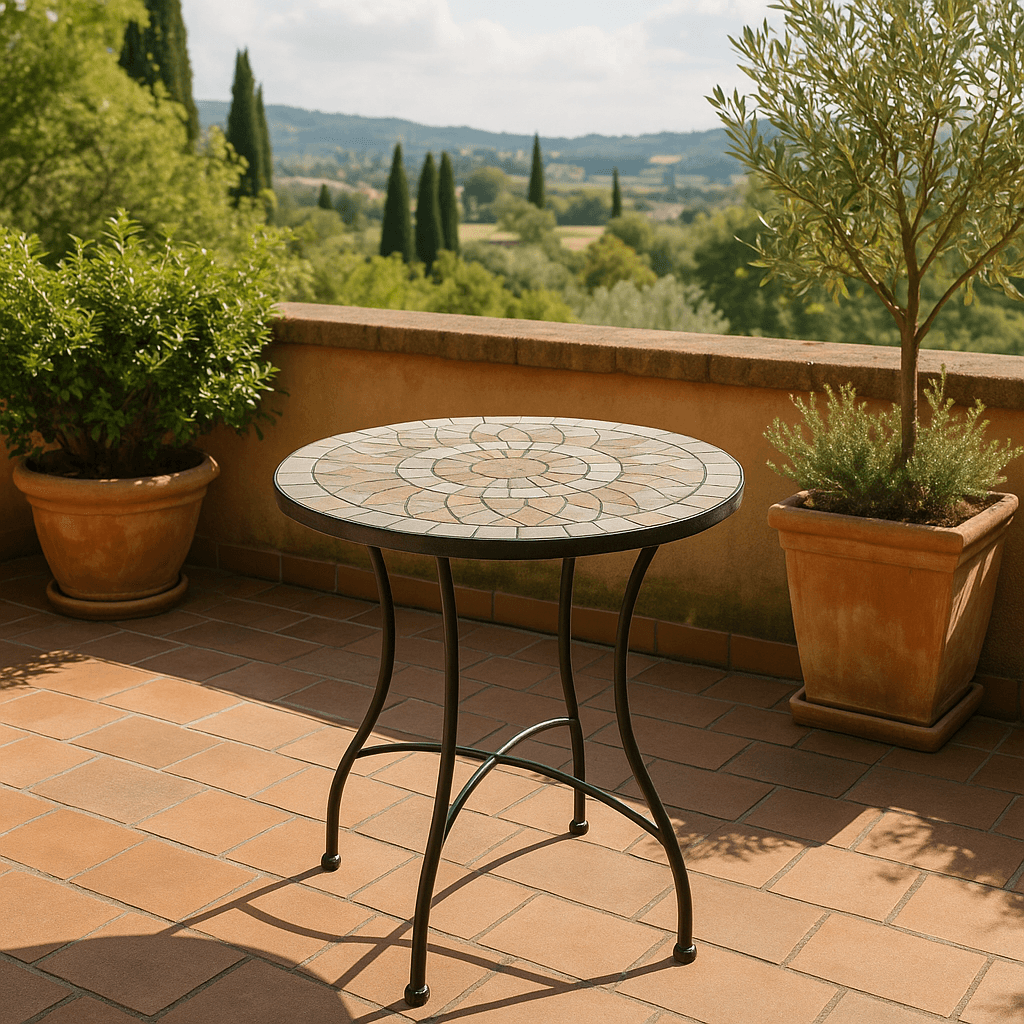 Mesa-de-jardin-mosaico-patas-plegables-multicolor-Ø60x70-cm-