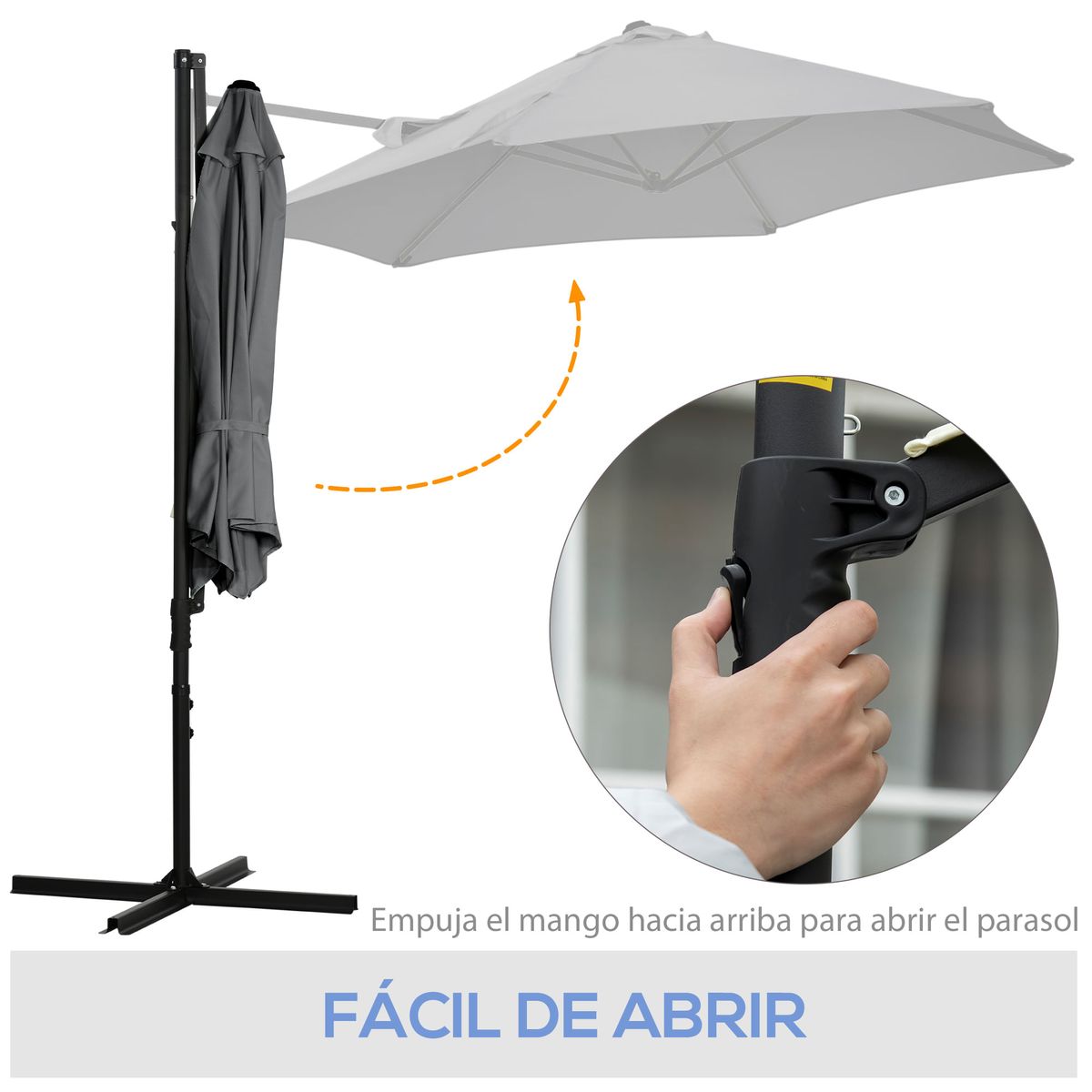 sombrilla-de-jardin-outsunny-rotacion-360-gris-oscuro-ø256x245-m-detalles-apertura-y-cierre