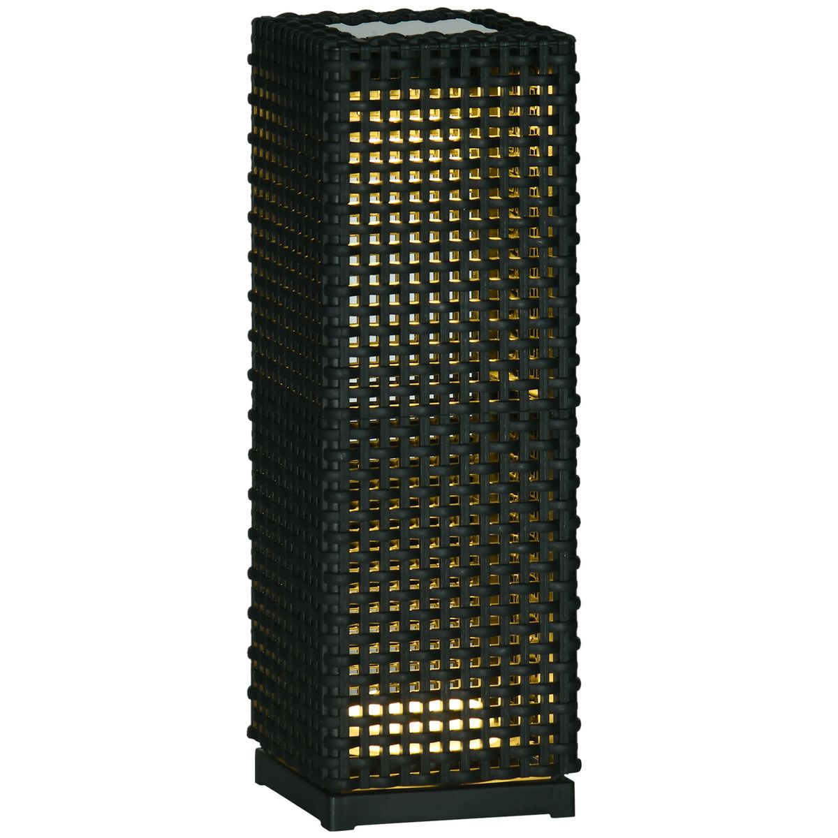 Lampara-solar-Outsunny-luz-LED-negro-47x155-cm-fondo-blanco