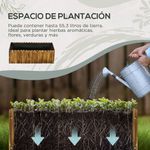 Macetero-Rosal-Outsunny-orificio-drenaje-marron-30x80x30-cm-web