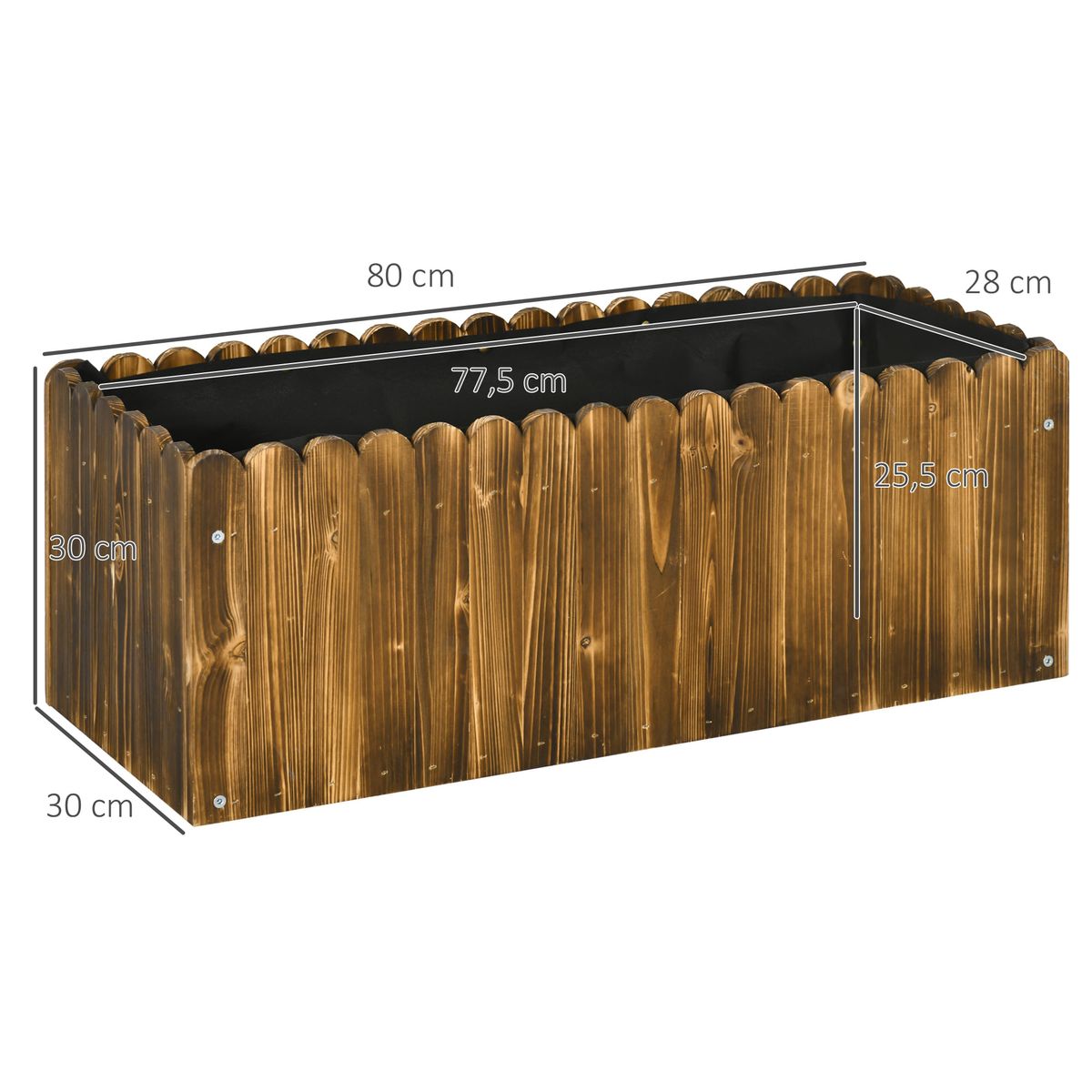Macetero-Rosal-Outsunny-orificio-drenaje-marron-30x80x30-cm-medidas