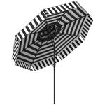 Sombrilla-Zebra-Outsunny-inclinable-doble-techo-blanco-negro-Ø263x251-cm-fondo-blanco