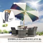 Sombrilla-Marine-Outsunny-inclinable-con-manivela-azul-blanco-Ø267x238-cm