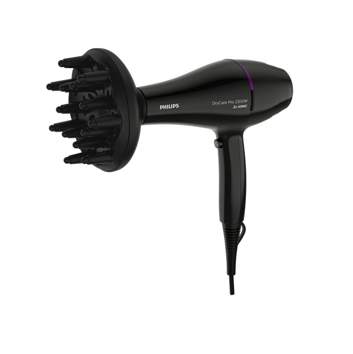 Secador-de-pelo-Philips-Dry-Care-BHD274-00-2200W-6-ajustes-negro--difusor