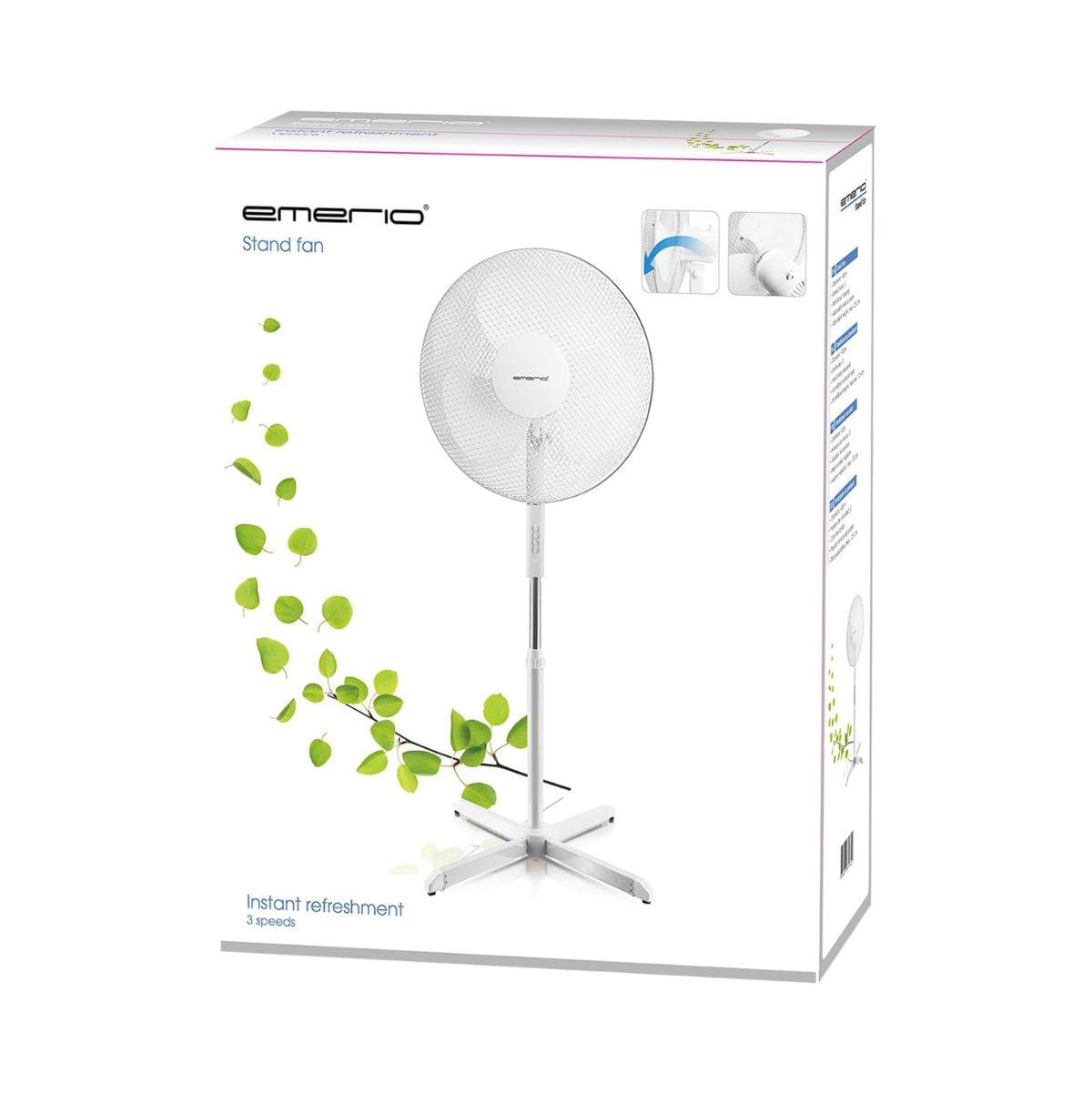 Ventilador-de-pie-Emerio-FN114204-45W-3-velocidades-oscilante-blanco-Ø44-cm-caja