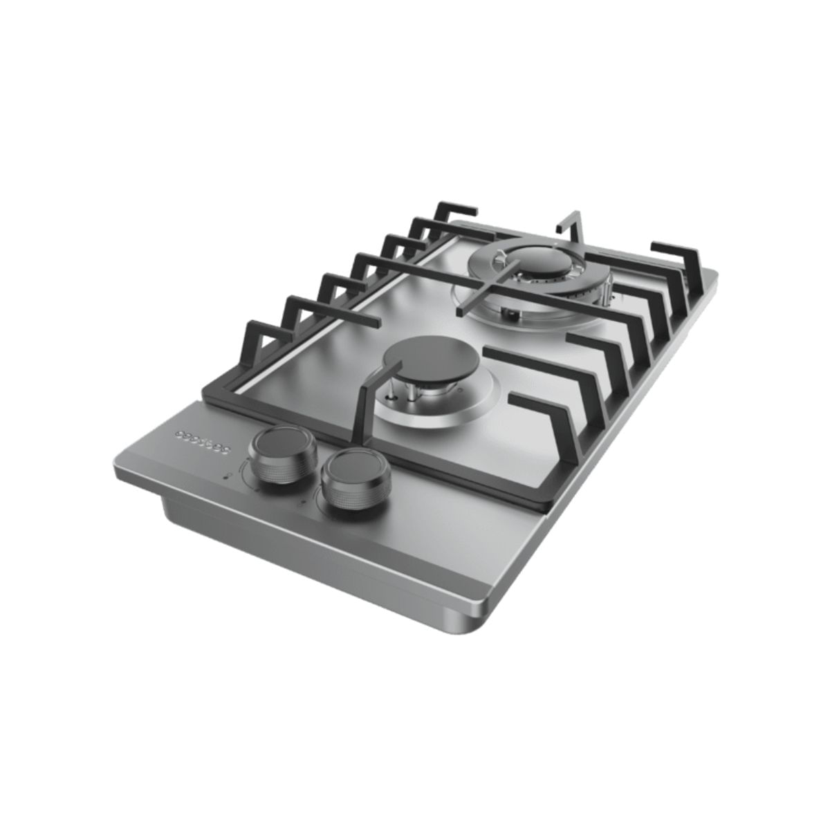 Placa-de-gas-Cecotec-Bolero-Squad-G-2200F-5250W-2-fuegos-cristal-inox-29-cm-placa