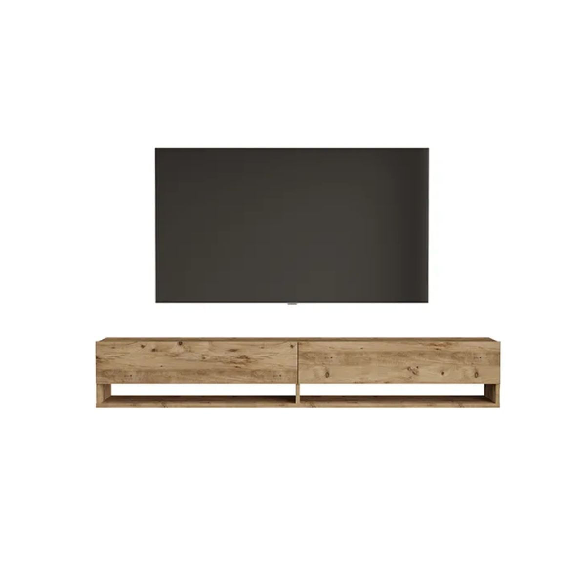Mueble-de-TV-Salsa-2-puertas-abatibles---2-compartimentos-natural-29x180x31-cm-fondo-blanco