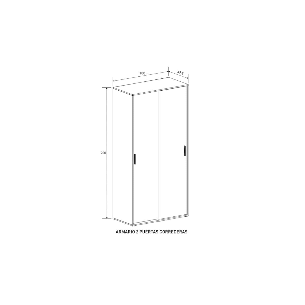 Armario-New-Aura-2-puertas-correderas-natural-200x100x498-cm-medidas