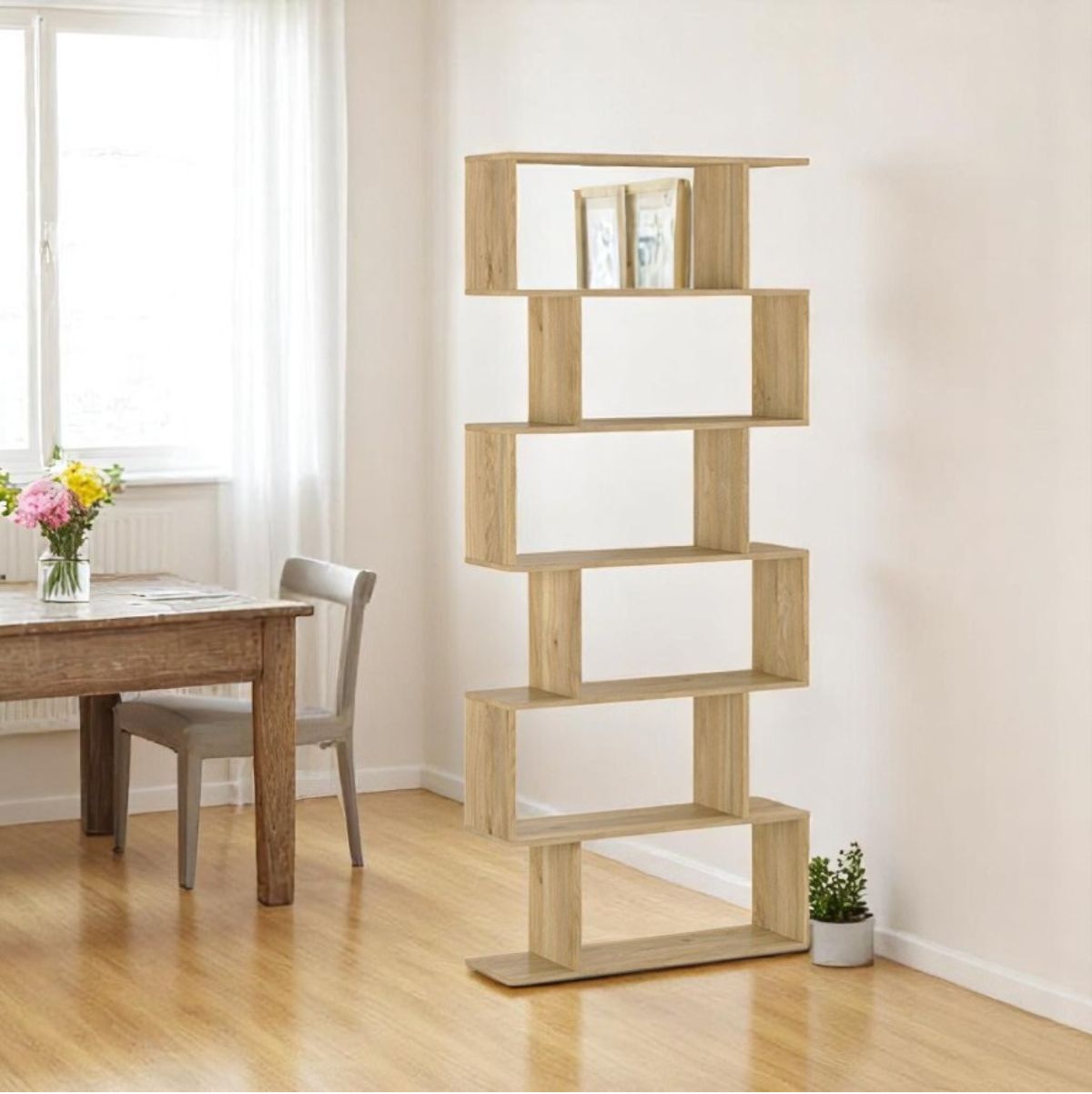 Estanteria-New-Aura-6-niveles-natural-191x80x246-cm-ambientada-dos