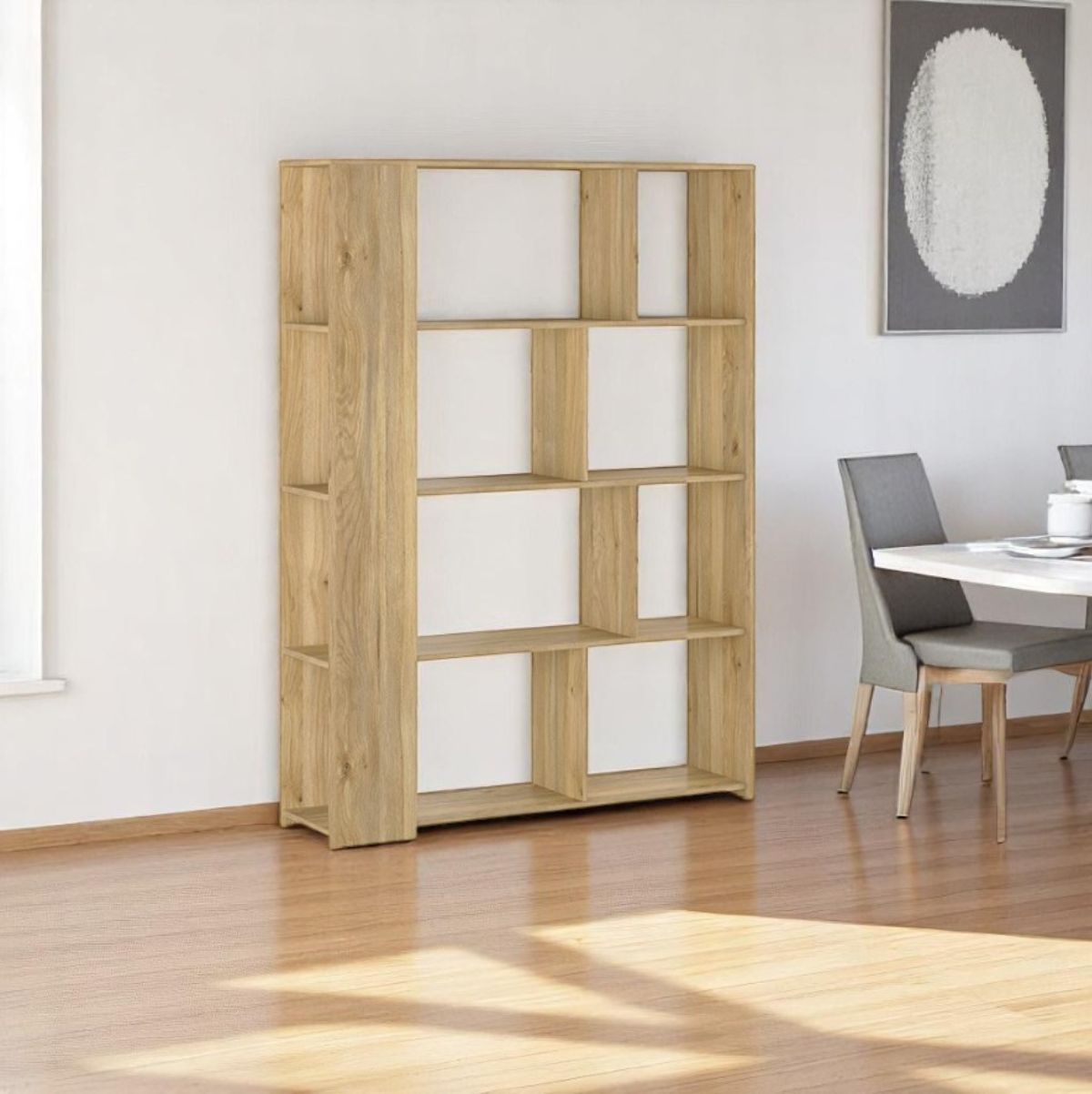 Estanteria-New-Aura-8-compartimentos-natural-1756x129x328-cm-ambientada-salon