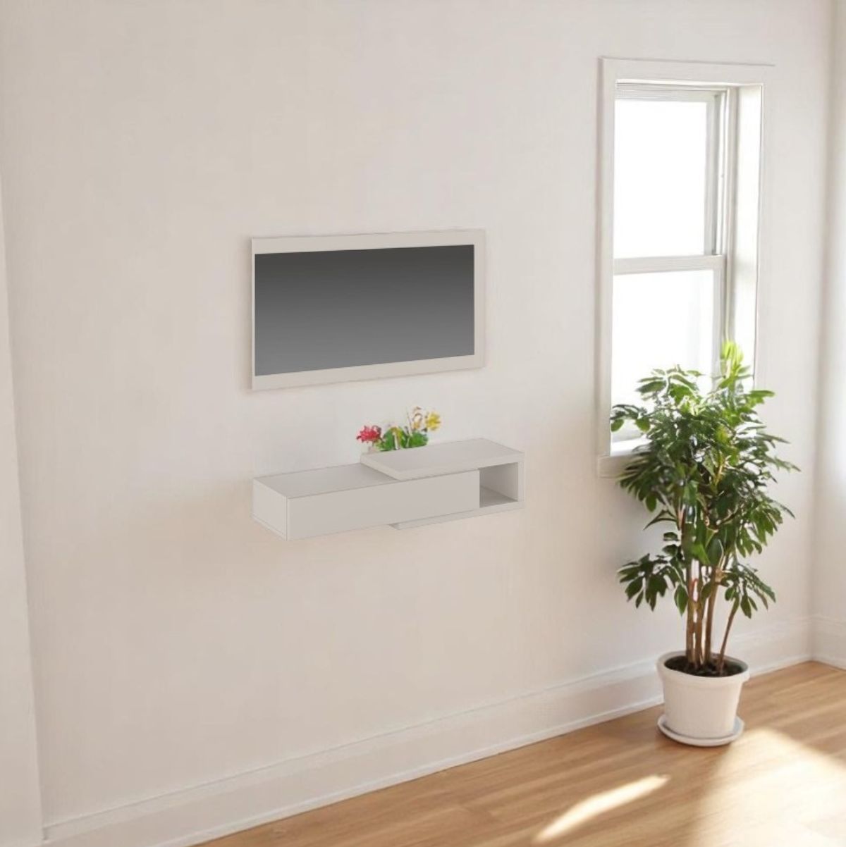 Recibidor-New-Aura-espejo---cajon-beige-ambientada-dos