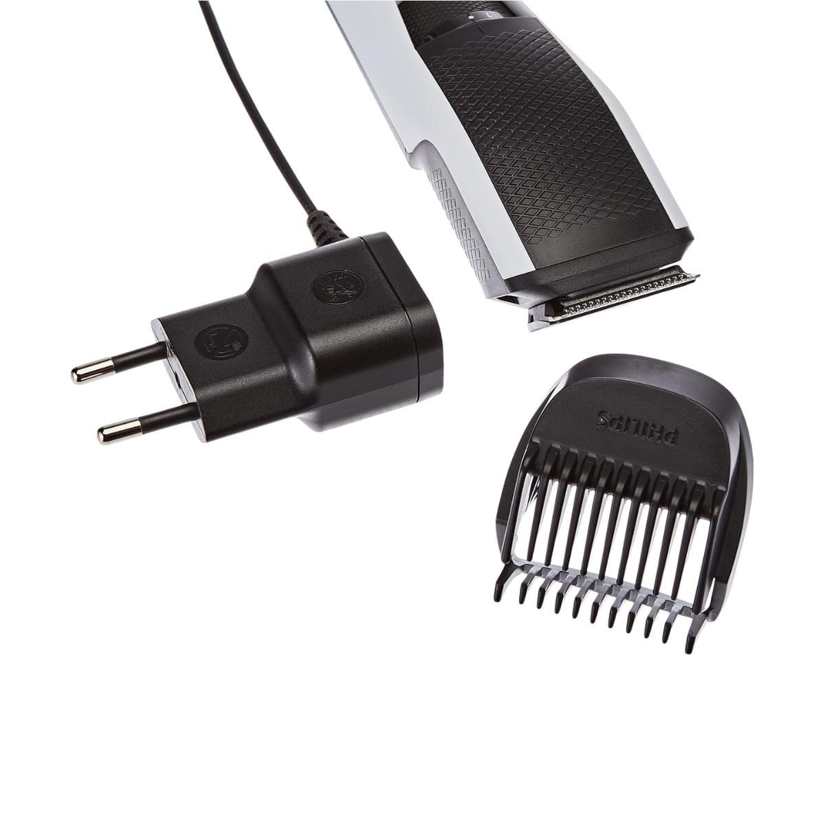 Afeitadora-Philips-Beardtrimmer-series-3000-Lift-Trim-cuchillas-acero-inox-blanco-cabezales
