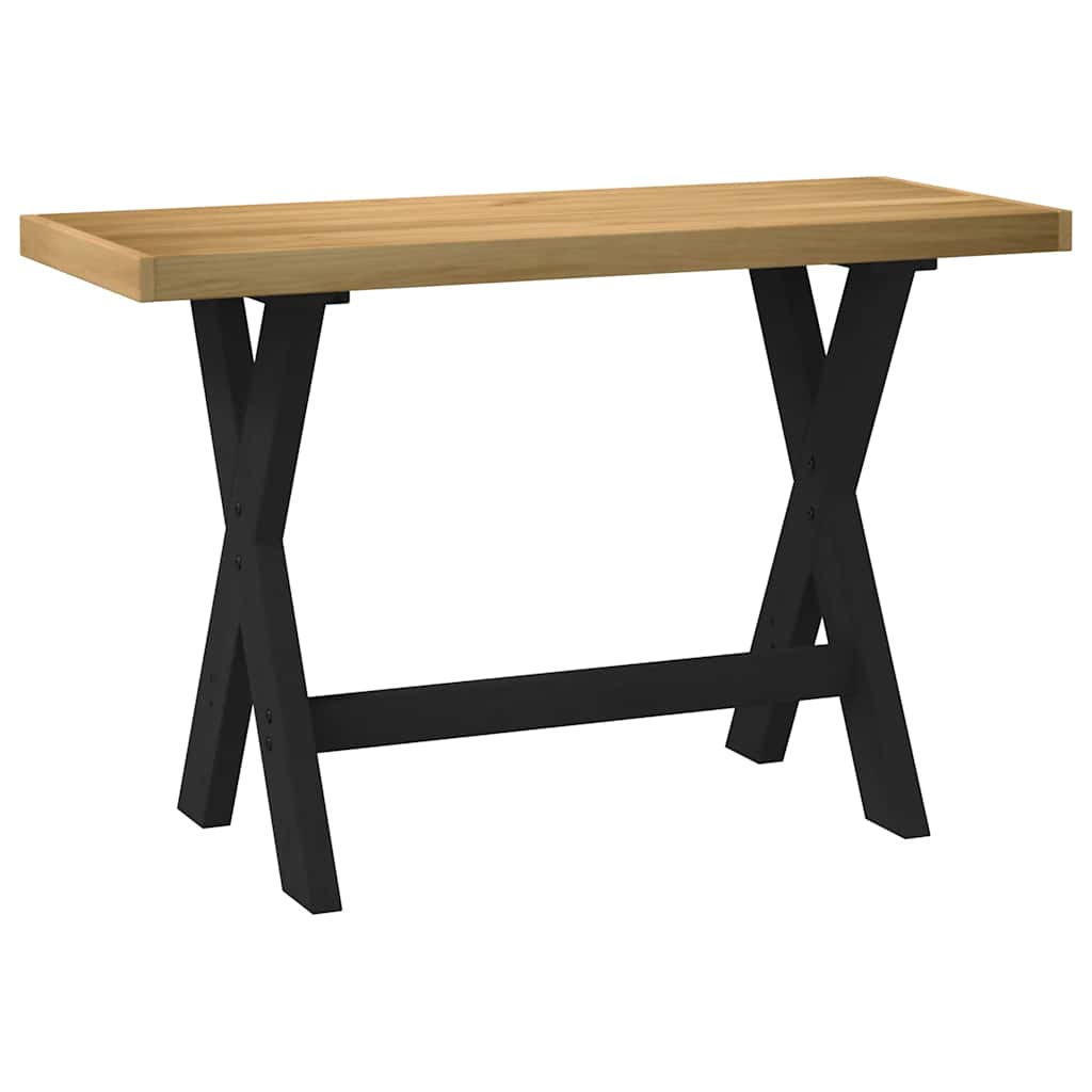 Escritorio-Noain-patas-en-forma-de-X-natural-negro-75x120x50-cm