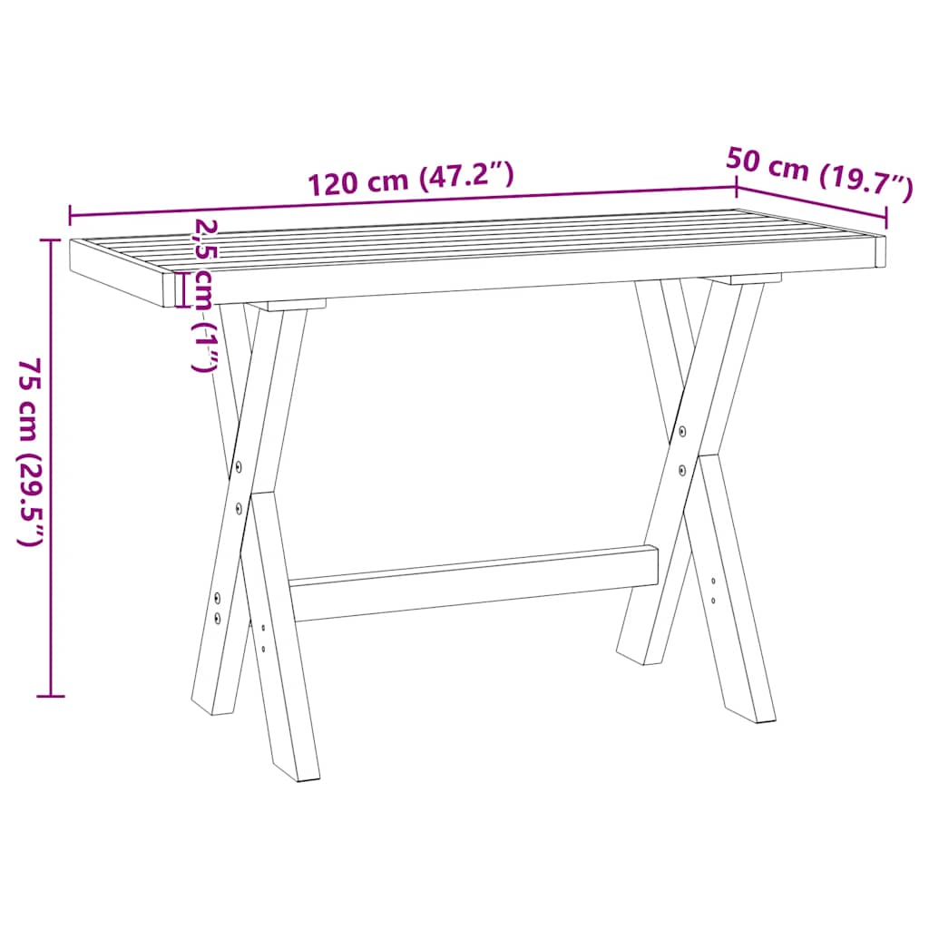 Escritorio-Noain-patas-en-forma-de-X-natural-negro-75x120x50-cm