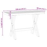 Escritorio-Noain-patas-en-forma-de-X-natural-negro-75x120x50-cm