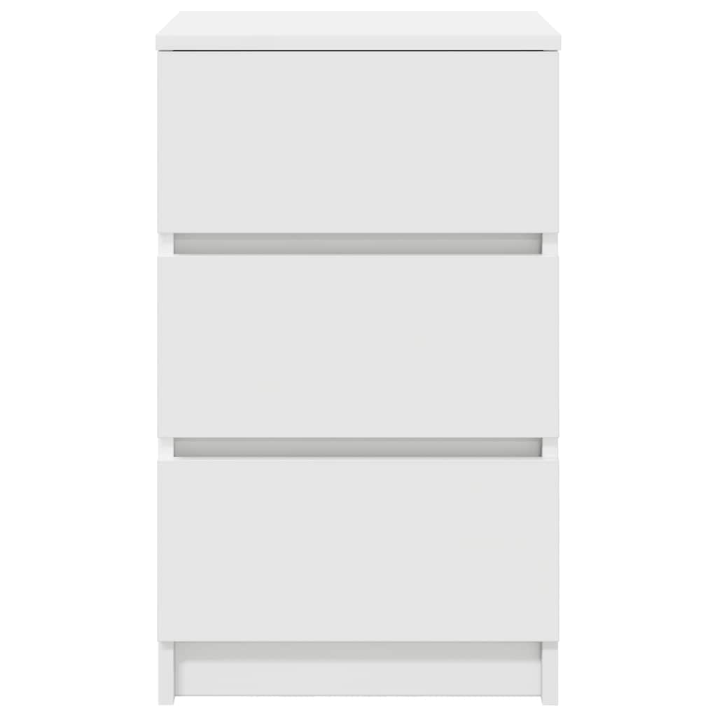 Pack-de-2-mesitas-de-noche-Oeste-3-cajones-blanco-65x39x35-cm-frontal