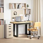 Escritorio-Noain-patas-en-forma-de-U-natural-negro-75x120x50-cm