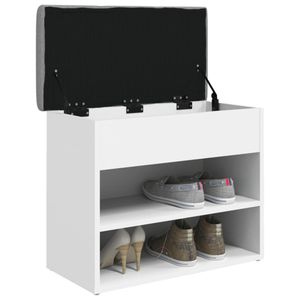 Banco zapatero Penny asiento + baúl + 2 estantes 50x62x32 cm